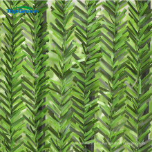 UV coated Outdoor pvc artifical green leaf fence